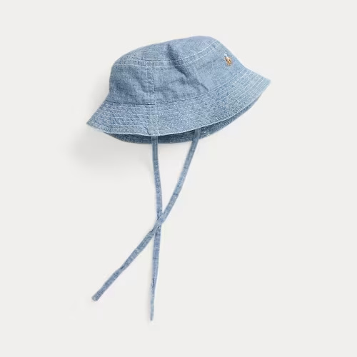 Indigo Cotton Chambray Hat