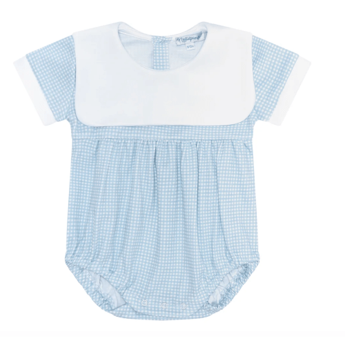 Blue Gingham Baby Bubble