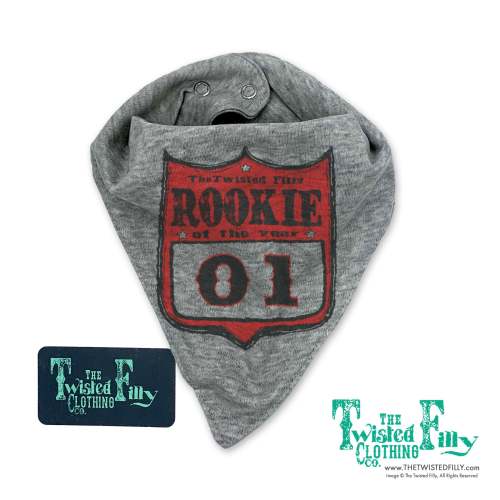 Rookie Of The Year Rodeo Back Number Bandana Bib - Assorted Colors – The Twisted Filly Clothing Co.