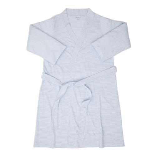 Simple Stripes Blue Adult Robe