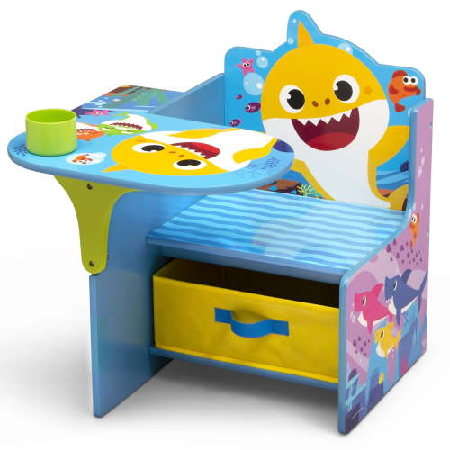 Delta Children's Baby Shark Activity Table with Storage - Ideal for Arts, Crafts, Snacks, Homework