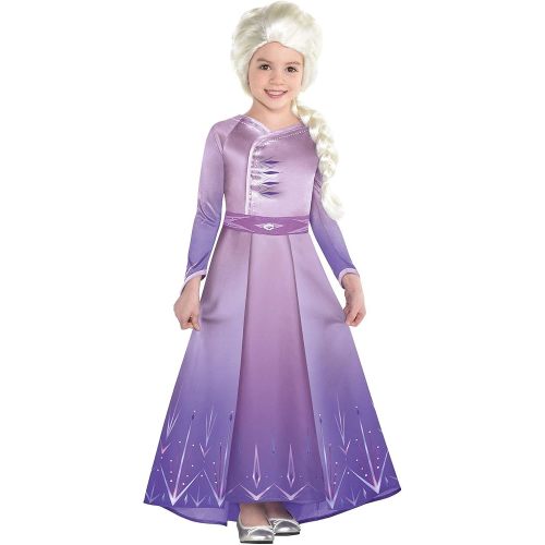 Party City Elsa Arendelle Costume for Girls, Frozen 2, Medium, Includes Dress