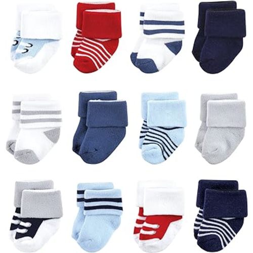Luvable Friends Unisex Baby Newborn and Baby Terry Socks