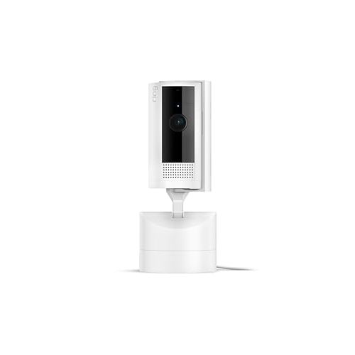 Ring Pan-Tilt Indoor Cam (newest model), See all around your home or business with 360° pan coverage, HD video, plus Two-Way Talk, White