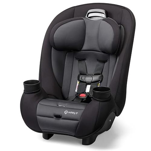 Safety 1st Ellaris 3-in-1 Convertible Car Seat, Slim Fit Design, Rear & Forward-Facing, 5-Position Headrest, Travel-Friendly with Machine-Washable Seat Pad, Smokey Haze