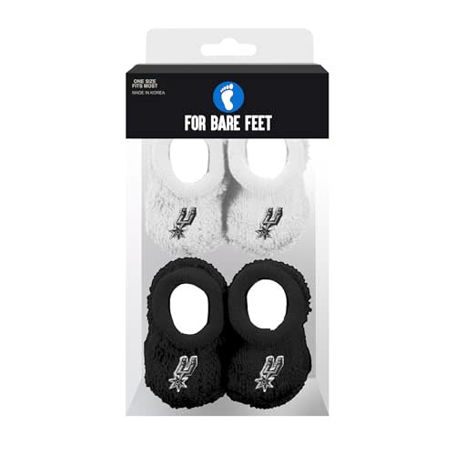 FBF - Officially Licensed NBA Infant Bootie Socks 0-12 Months - 2 Pack
