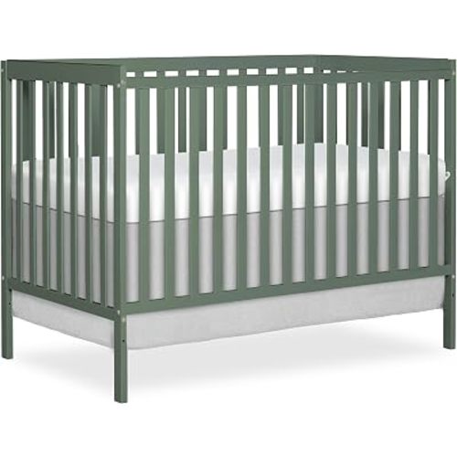 Dream On Me Synergy 5-in-1 Convertible Full Size Baby Crib, Meadow Green