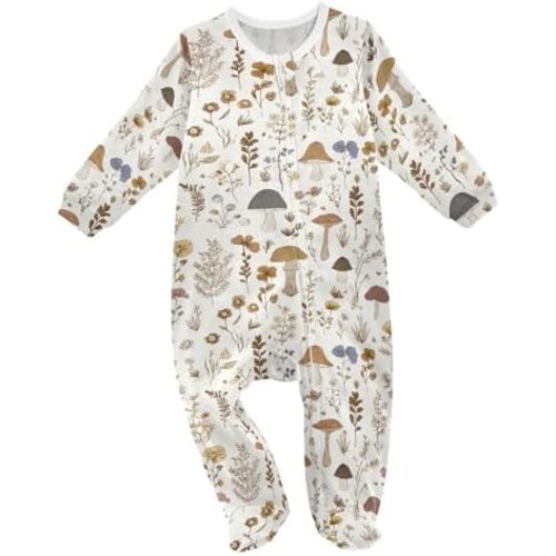 Yellow Rubber Ducks Blue Baby One-Piece Footies Long Sleeve Rompers Pajamas Zip Front Pjs for Boys Girls kids
