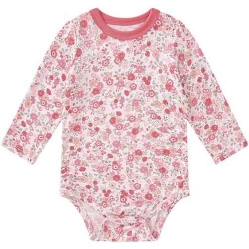 pureborn Baby Girls Boys Bodysuit Super Soft Cotton Romper 0-24 Months