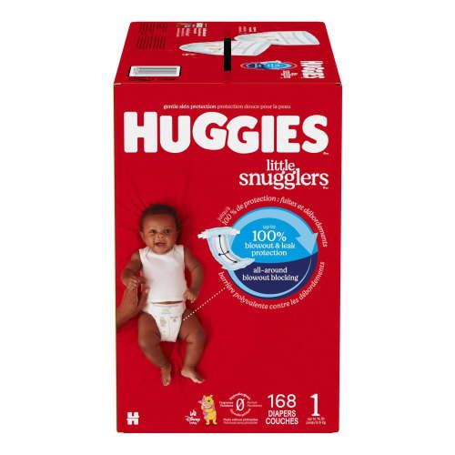 Huggies Little Snugglers Baby Diapers, Size 1 (8-14 lbs), 168 Ct&nbsp; - Walmart.ca
