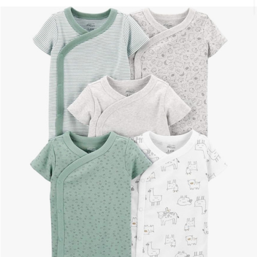 Simple Joys by Carter's unisex-baby 5-pack Side Snap Short-sleeve Bodysuit