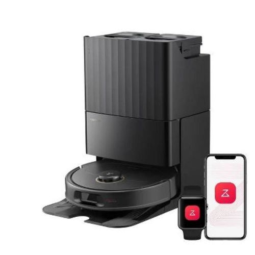 Roborock Qrevo Series Cordless Robot Vacuum and Mop 6.5" Cleaning Path Black