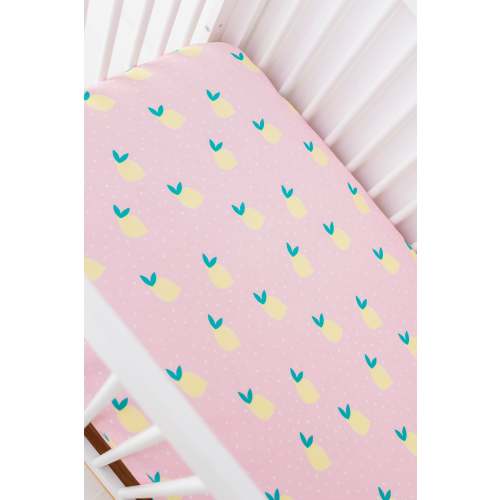 Pink Lemonade Crib Sheet