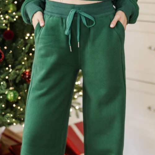 NURSING COLLECTION: Love In Every Layer Emerald Sweatpants