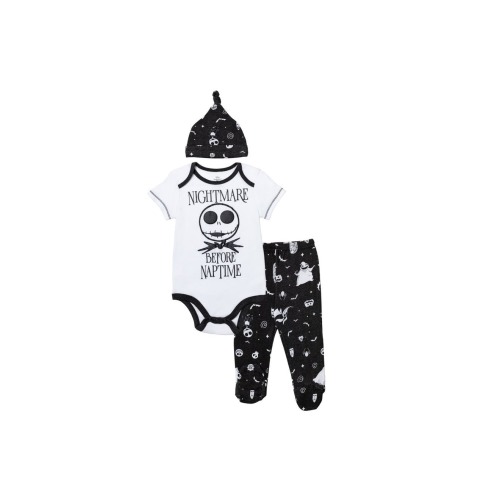 Nightmare Before Christmas Oogie Boogie Bodysuit Pants & Hat Set, 0-3M
