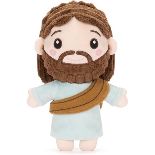 FunisFun Jesus Plush Stuffed Animal Doll Ideal Gifts for Christian Church Religious Party Favors Christmas (Jesus)