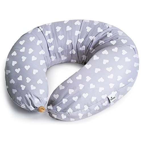 Niimo XXL Pregnancy Pillow & Baby Feeding Pillow - 2022 Double Platinum Winning Maternity Pillow, 100% Cotton Pregnancy Pillow Cover, Machine-Washable, Pregnancy Must Haves