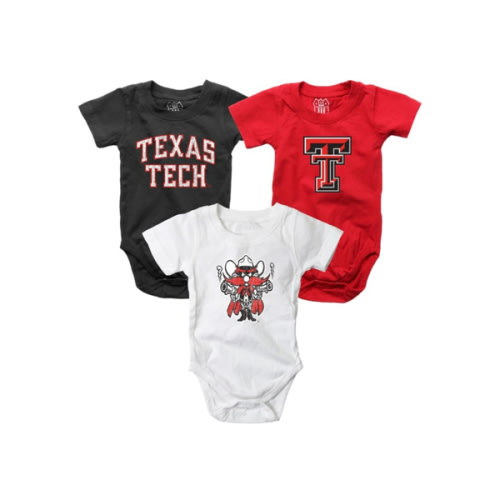 Texas Tech University Infant 3 Pack Onesie
