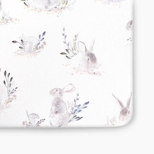 Oilo Studio Jersey Crib Sheet - Cottontail