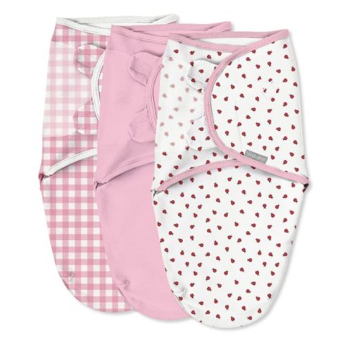 Swaddleme By Ingenuity Original Swaddle Wrap - Ladybug Picnic - S/m - 0-3 Months - 3pk