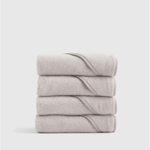 Organic Turkish Cotton Baby Hooded Towel Set 4-Pack in White