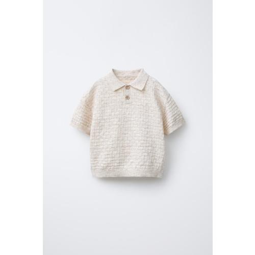 TEXTURED POLO - Light beige | ZARA United States
