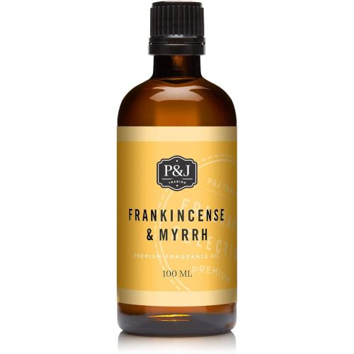 P&J Trading - Frankincense & Myrrh Scented Oil 100ml - Fragrance Oil for Candle Making, Soap Making, Diffuser Oil