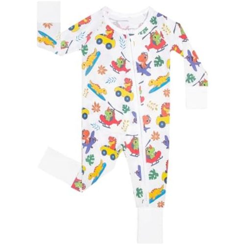 GUISBY Baby Boys' Pajamas Sleep N Play, Baby Clothes, Long Sleeve, Footless,Newborn-2T