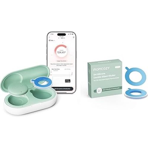 Momcozy Wearable Baby Thermometer and Replaceable Disposable Stickers*15