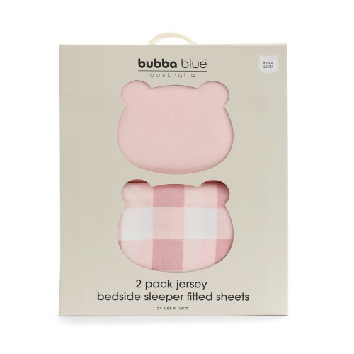 Bubba Blue Sundae Bedside Sleeper Fitted Sheet 2 Pack Cupcake