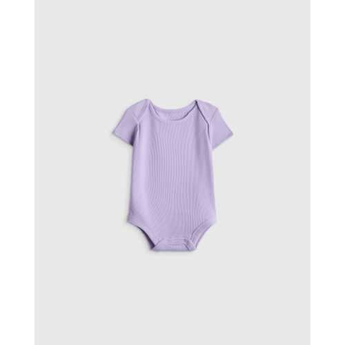 Softest Rib Short Sleeve Bodysuit  in Violet Mist
