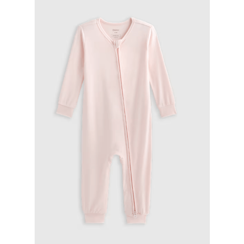 Bamboo One Piece Pajama - Baby in Gentle Pink
