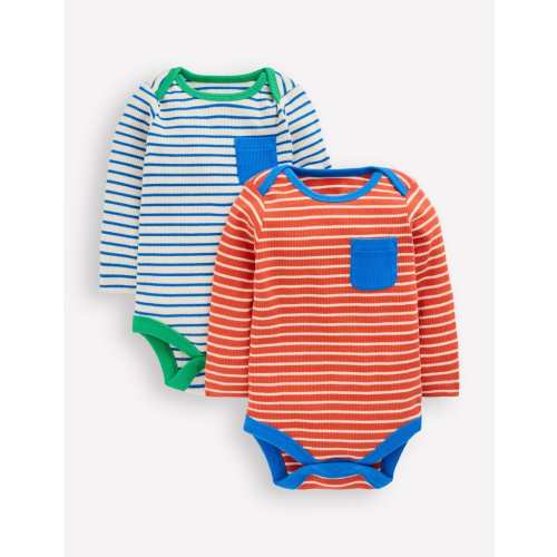 2-pack Ribbed Bodies-Multi Stripe