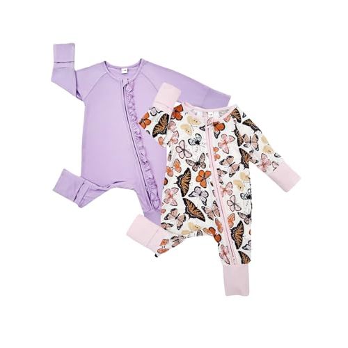 Bow Dream Bamboo Rayon Baby Pajamas Infant Sleepers Newborn Girl Boy Clothes Rompers Jumpsuit Outfit