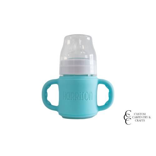 Personalized Silicone Sippy Cup Band: Baby Bottle Label with Handles