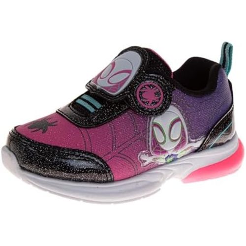 Marvel Spider-Gwen Light-Up Ghost Spider LED Running Shoes for Girls