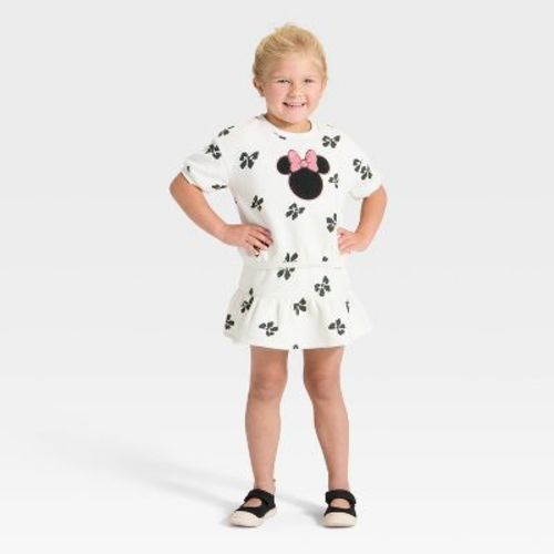 Toddler Girls' 2pc Disney Minnie Mouse Short Sleeve Top and Skort Set