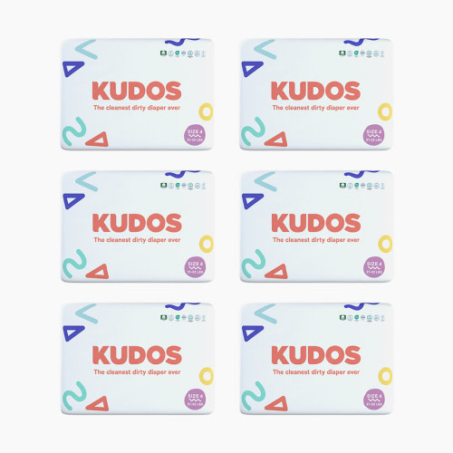 Kudos Diapers, Monthly Supply - Size 4, 162 Count