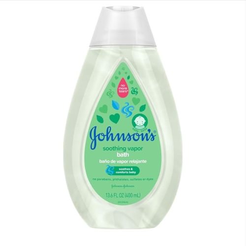 Johnson's Baby Soothing Vapor Bath with Calming Aromas to Relax Babies, Gentle No More Tears Formula, Soothes & Comforts Baby, Hypoallergenic, No Added Parabens, Sulfates & Dyes, 13.6 fl. oz