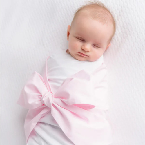 Bow Swaddle ® - Palm Beach Pink