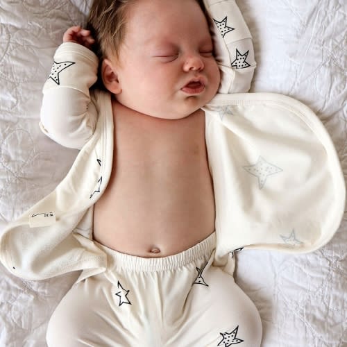 Footie - Stars – Bonsie Skin to Skin Babywear