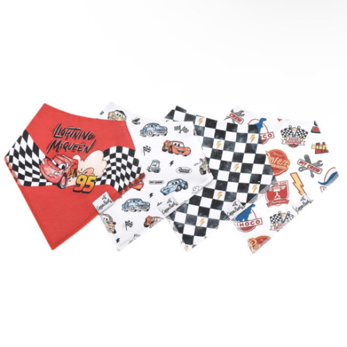4 Pack Baby Bandana Bibs - Disney Pixar Cars