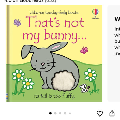 That's not my bunny.: An Easter And Springtime Book For Kids – A Touch and Feel Sensory Board Book for Babies (THAT'S NOT MY�)