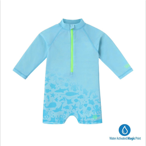 Baby Long-Sleeve Romper | Rated UPF 50+