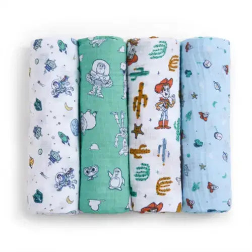 aden + anais Disney™ Toy Story essentials cotton muslin swaddles 4 pack