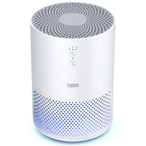 TOPPIN HEPA Air Purifiers for Home - with Fragrance Sponge UV Light, Eliminate Pollen Pet Hair Dander Smoke Dust Odors Airborne Contaminants for bedroom, Available for California
