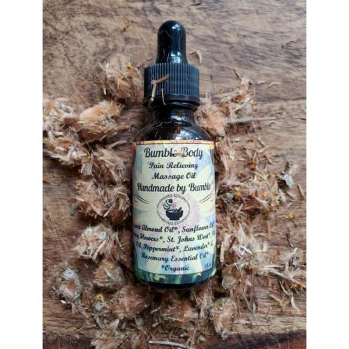 Pain Relieving Massage Oil – Handmade by Bumble