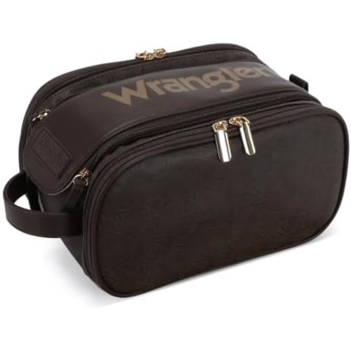 Wrangler Large Makeup Bag Travel Toiletry Bag Portable Cosmetic Bag