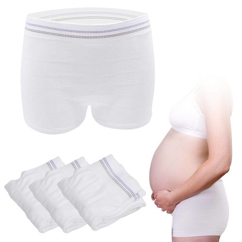 Mesh Postpartum Underwear 3 Pack High Waist Reusable Post Bay C-Section Recovery Maternity Panties for Women Washable Mesh Panties (XL)