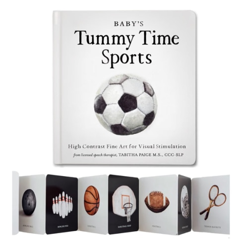 Baby's Tummy Time Sports: High-Contrast Fine Art for Visual Stimulation (Tabitha Paige Children's Book Series)